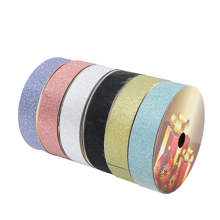 2.5CM*25M 6个/OPP 金粉塑料彩带工厂直销详情图1