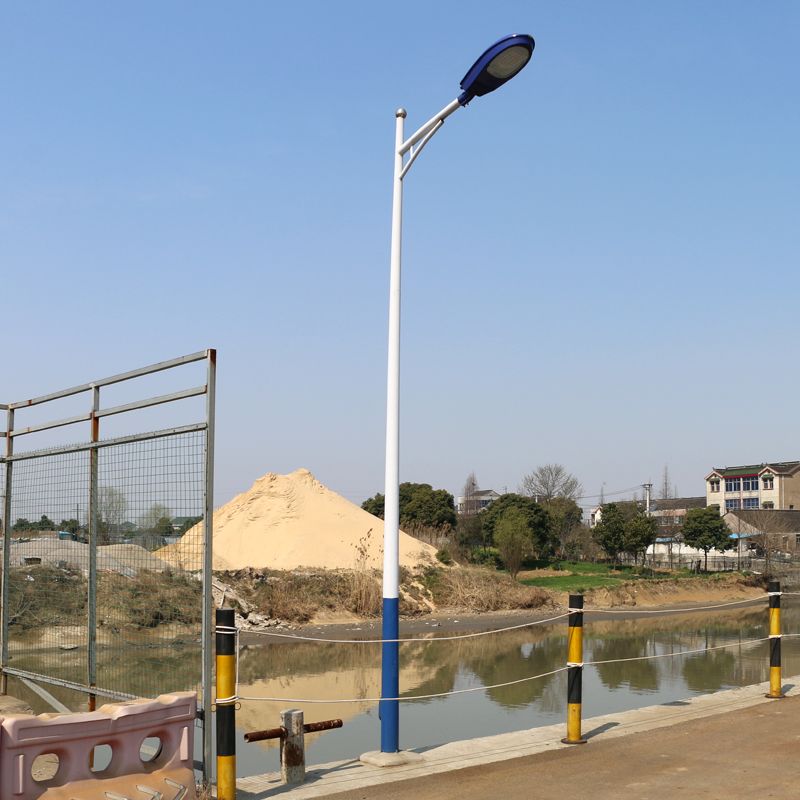 定制 路灯杆5米6米7米8米新农村户外高杆道路灯头100W超亮LED路灯
