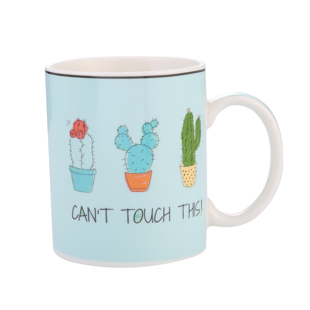 Daily-use ceramic cups, cartoon decals, milk cups, mugs, ceramic cups Specification image