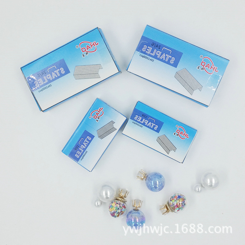 The manufacturer supplies JHAO 24/6 staples, universal staples for bookbinding machines Item Picture