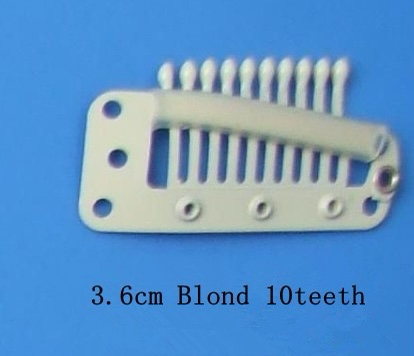 假发专用DIY3.6CM十齿水滴不生锈碳钢假发夹子接发卡子BB夹详情图8