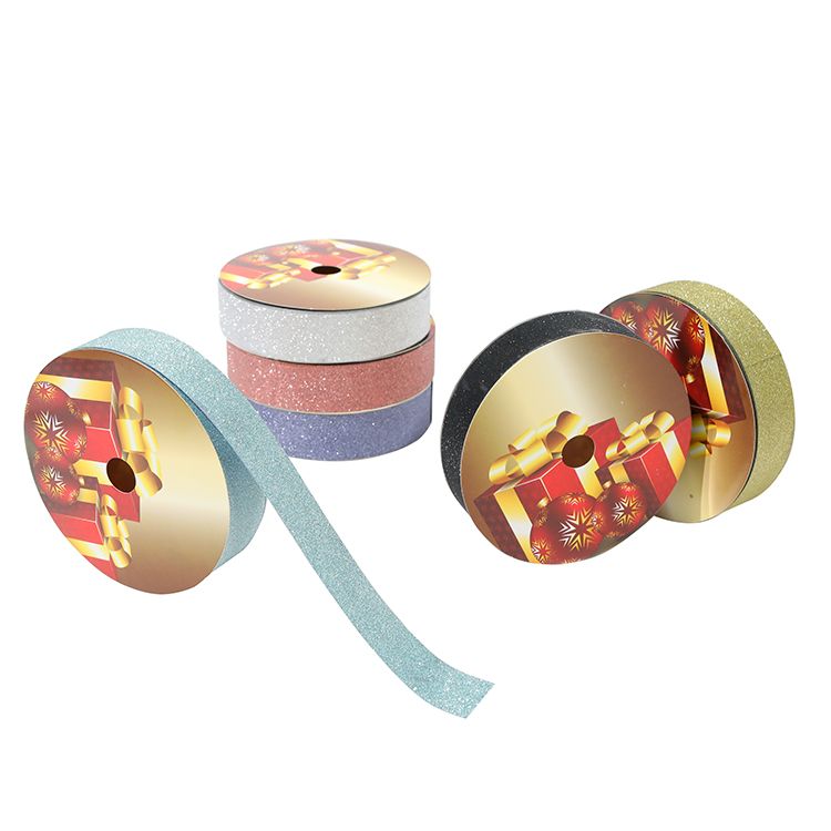 2.5CM*25M 6个/OPP 金粉塑料彩带工厂直销详情图4