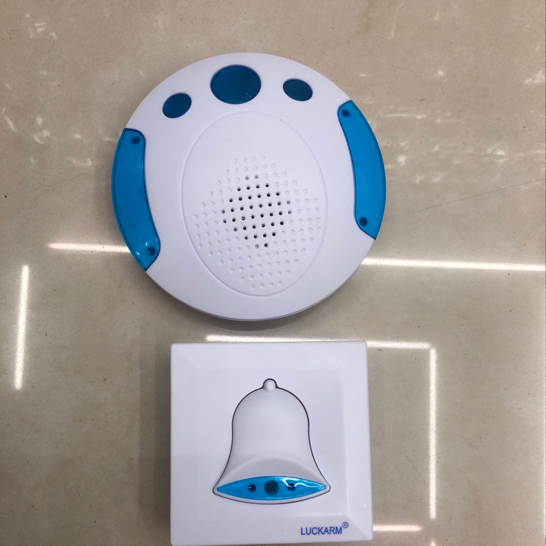 8200 big switch colorful light wireless doorbell, 32 music, 150 meters distance. thumbnail