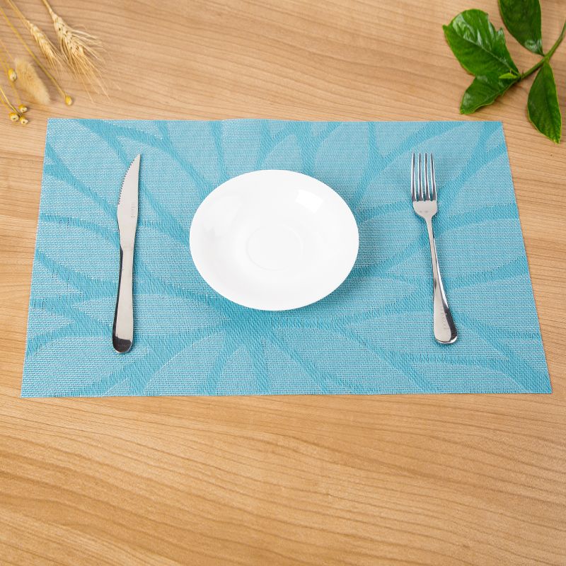 New PVC anti-slip and heat-insulating mat, European-style Western placemats, mesh jacquard placemats pic 2