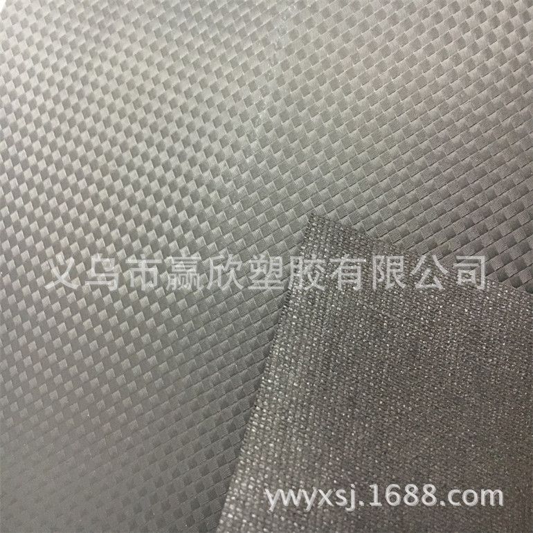 Factory direct sales of woven texture pvc artificial leather, leather gauze base, 0.6mm seat cushion packaging for household items