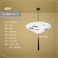 40新中式雨伞小吊灯创意布艺中国风伞灯火锅店茶室餐厅饭店灯笼图