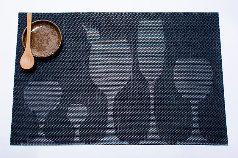 New PVC anti-slip and heat-insulating mat, European-style Western placemats, wine glass placemats