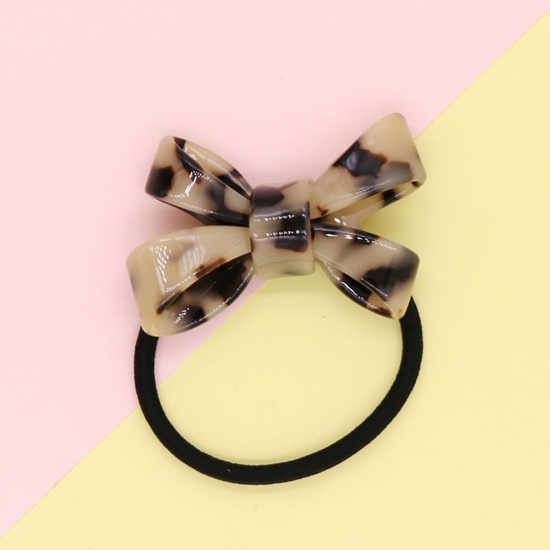 Korean Scrunchie Environmental Protection Hair Cord Acetate Sheet Hair Accessories Hair Band Double Bow Headband Headband Tie Hair undefined