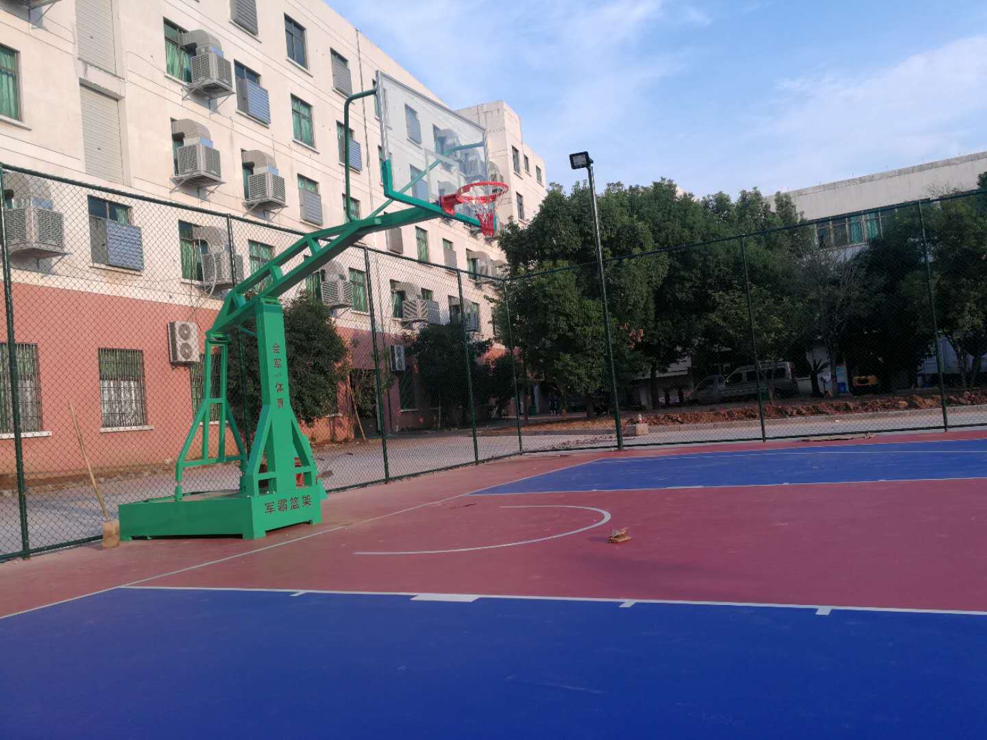 Hj-t038 Professional outdoor basketball rack details Picture