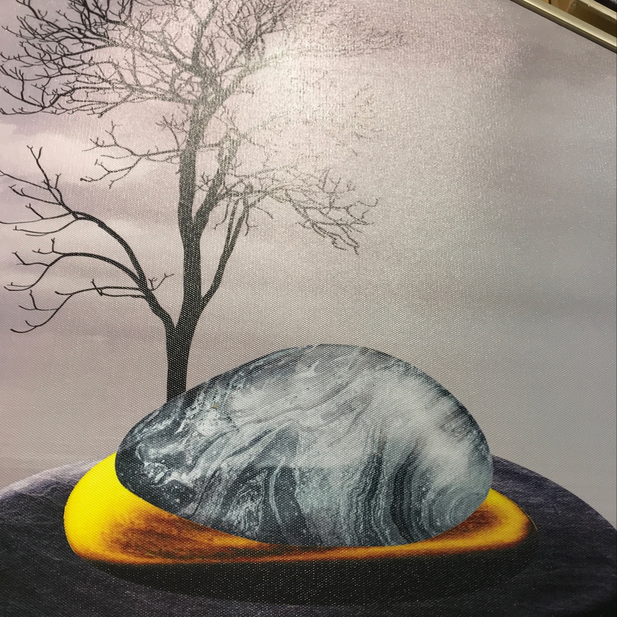 Hexagonal oil painting Application Scenario