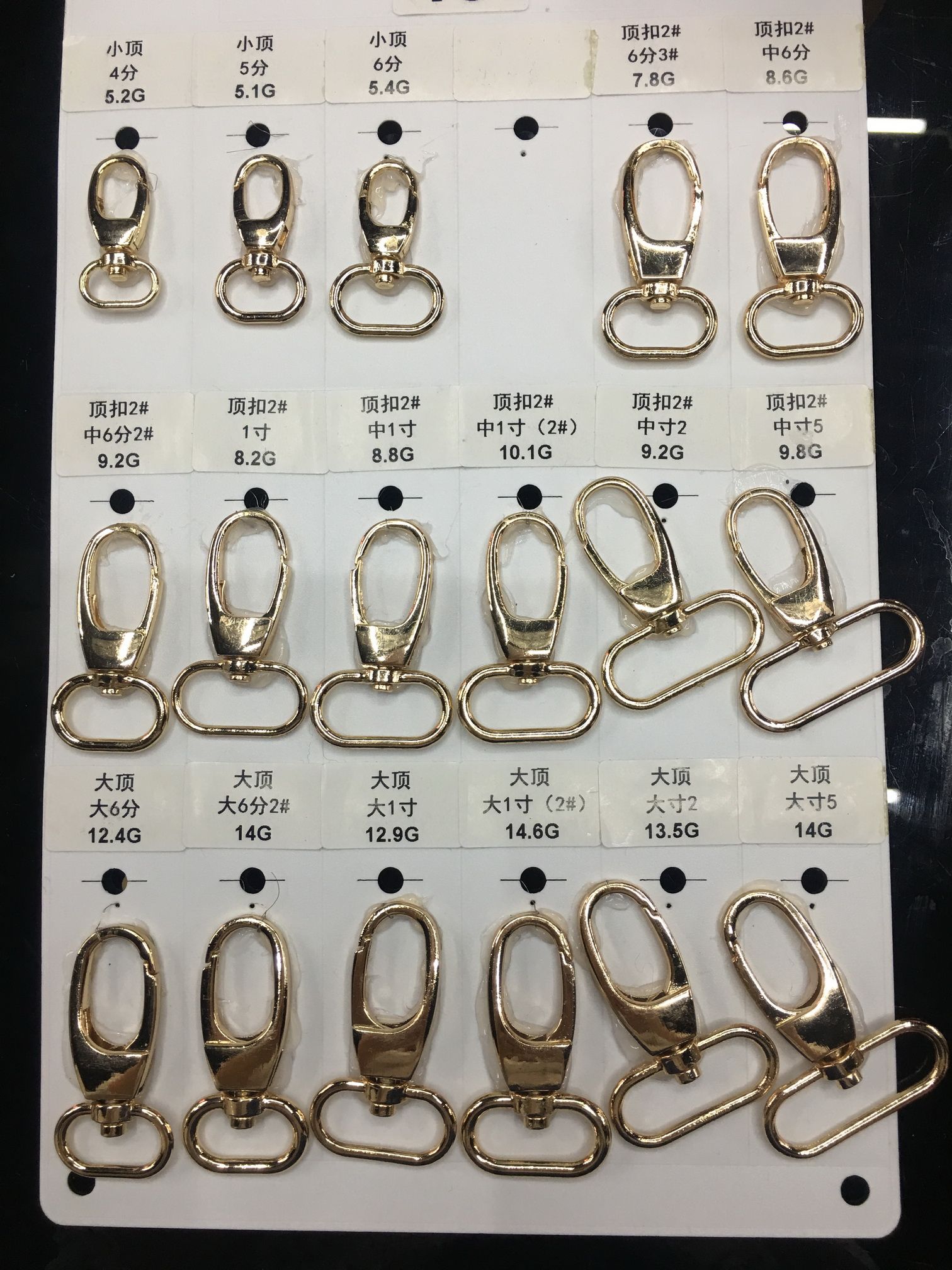 箱包五金配件狗扣包包挂勾广州电镀颜色定制7-10出货来样定做详情图13