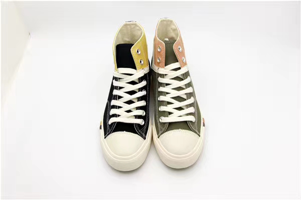 人本2020秋季新款潮鞋7880男款高帮百搭休闲款时尚潮流韩版帆布鞋产品图