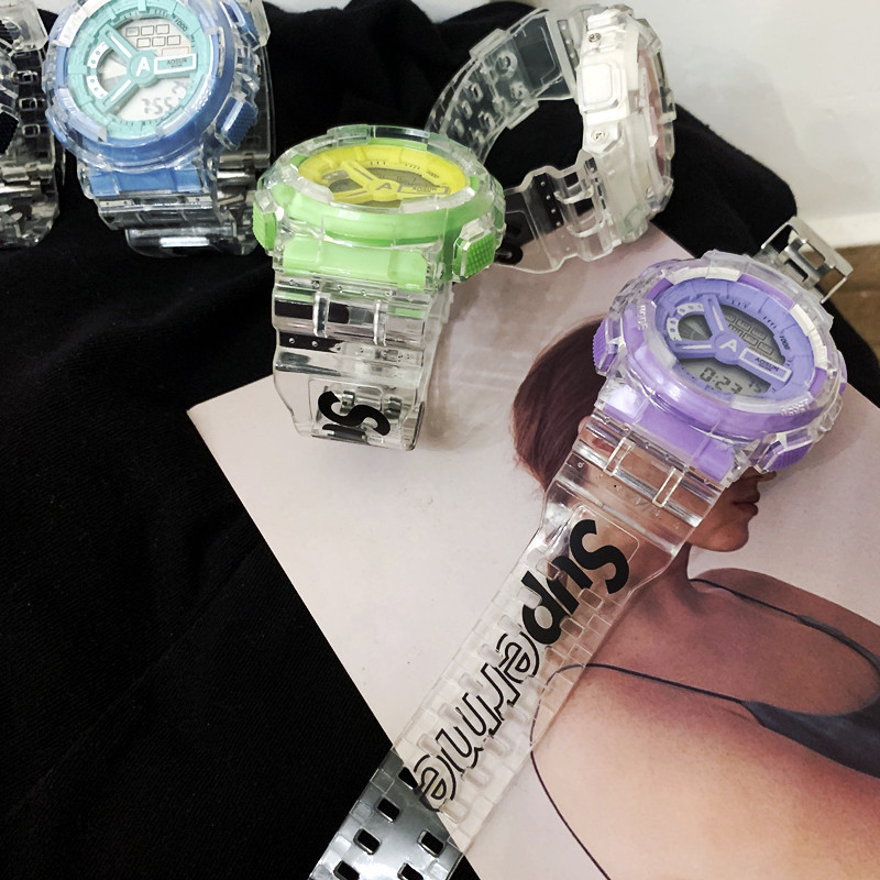 Korean version versatile foreign trade bestseller cross-border electronic watch, men's and women's multi-functional outdoor sports student waterproof electronic watch undefined