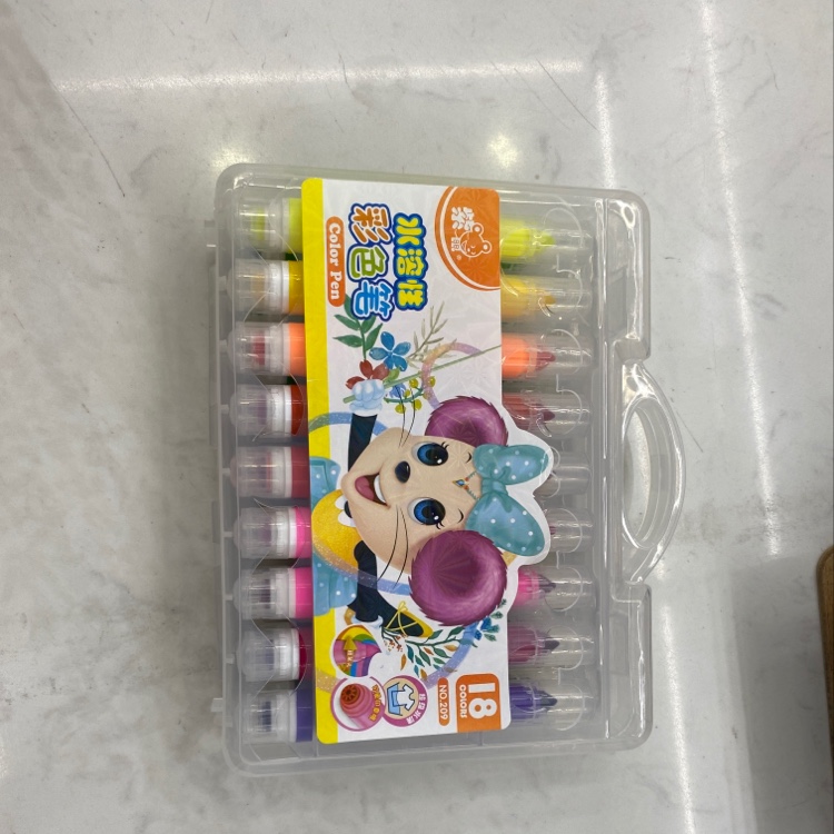 Zs-209 Purple Mouse Eighteen Color Double Head Water Soluble Color Pen