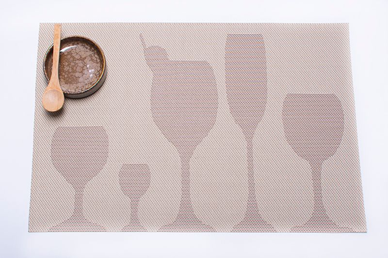 New PVC anti-slip and heat-insulating mat, European-style Western placemats, wine glass placemats detail image 3