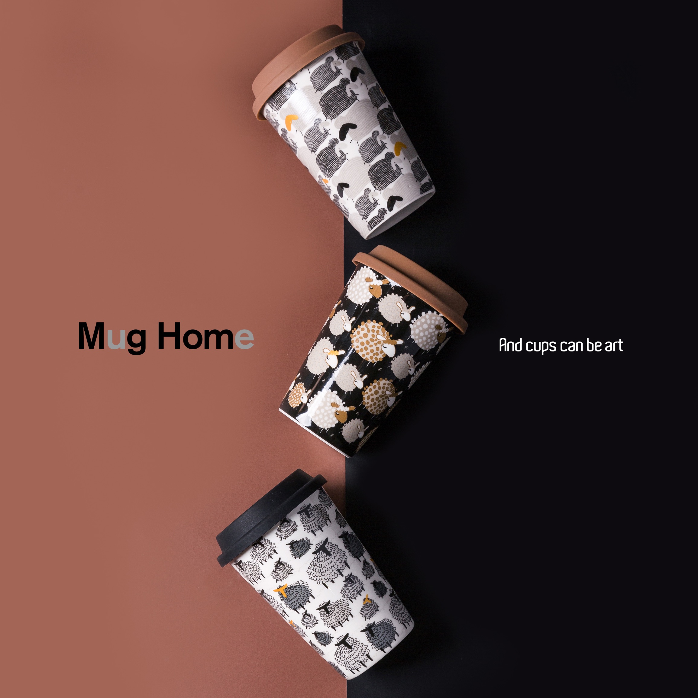 Factory direct sales coffee series decked ceramic cups and mugs details Picture