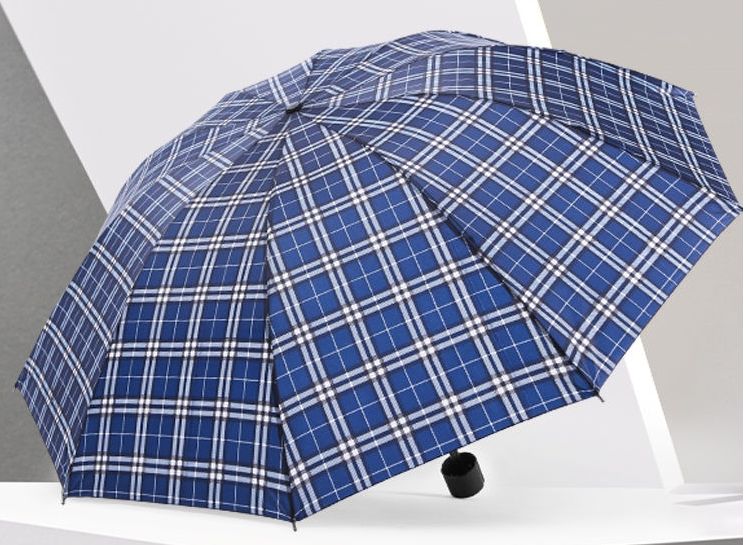 Ten-bone large umbrella, double and triple large folding umbrella, men's and women's business umbrella, three-fold sunny and rainy men's extra-large umbrella detail image 1