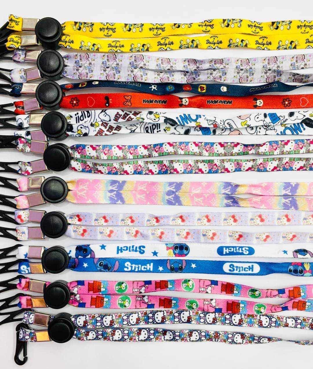 热转印口罩挂绳白底实物图