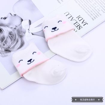 comfortable and breathable cotton mixed color baby socks details Picture