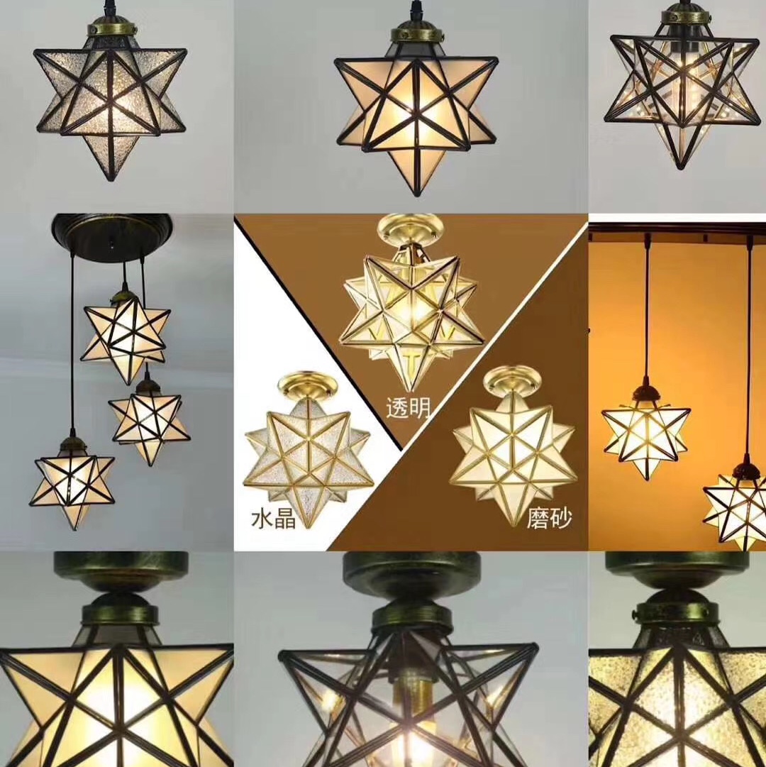 Crystal glass dining room chandelier undefined