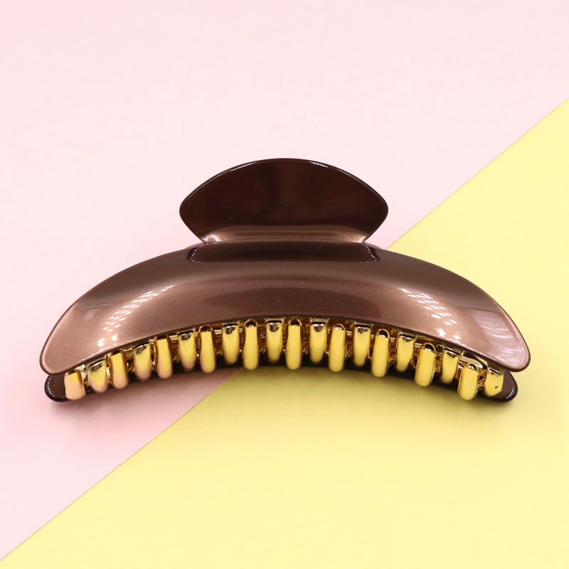 Korean Super Size Hair Clip Vertical Clip Solid Color Clip Clip Hair Hair Ponytail Clip Acrylic Hair Clip Hair Accessories undefined