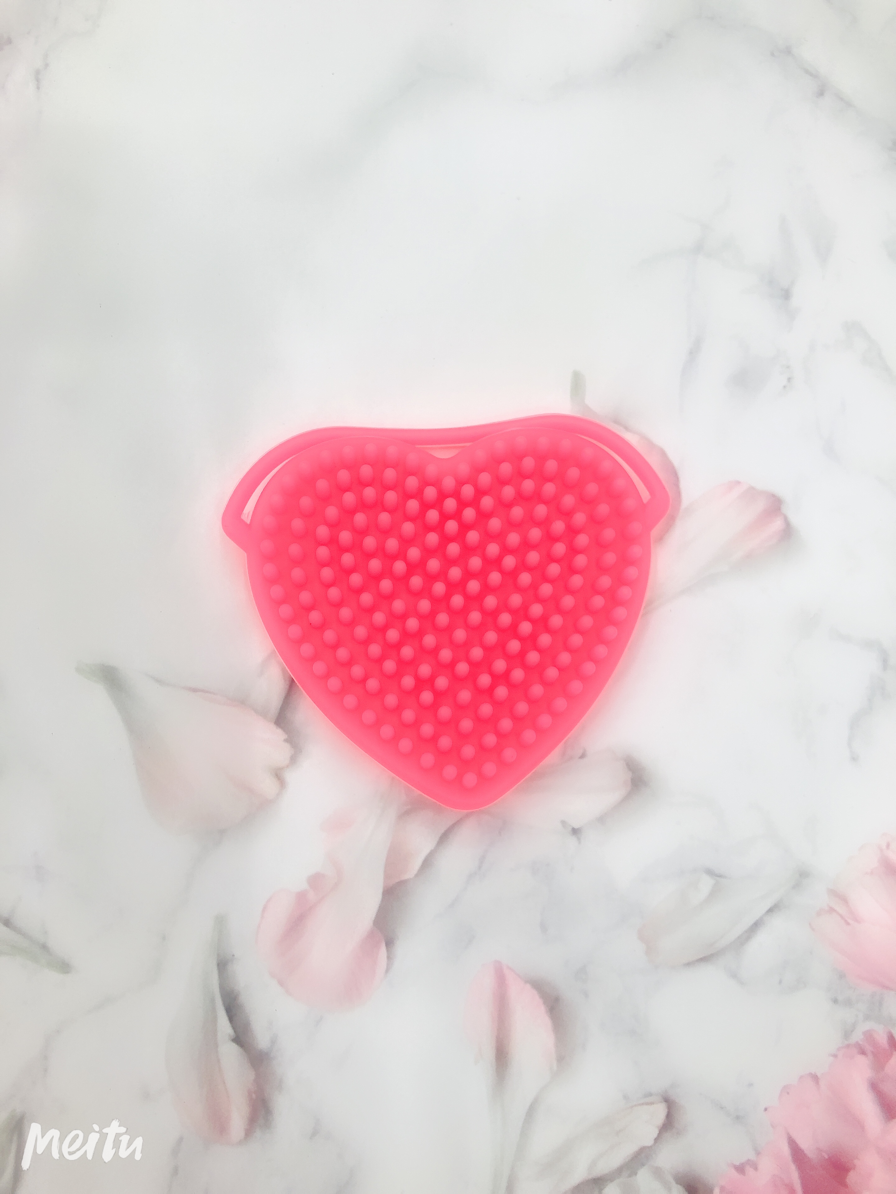 硅胶双面洗脸刷 心形洁面刷 婴儿洗头刷 清洁刷 美容刷产品图
