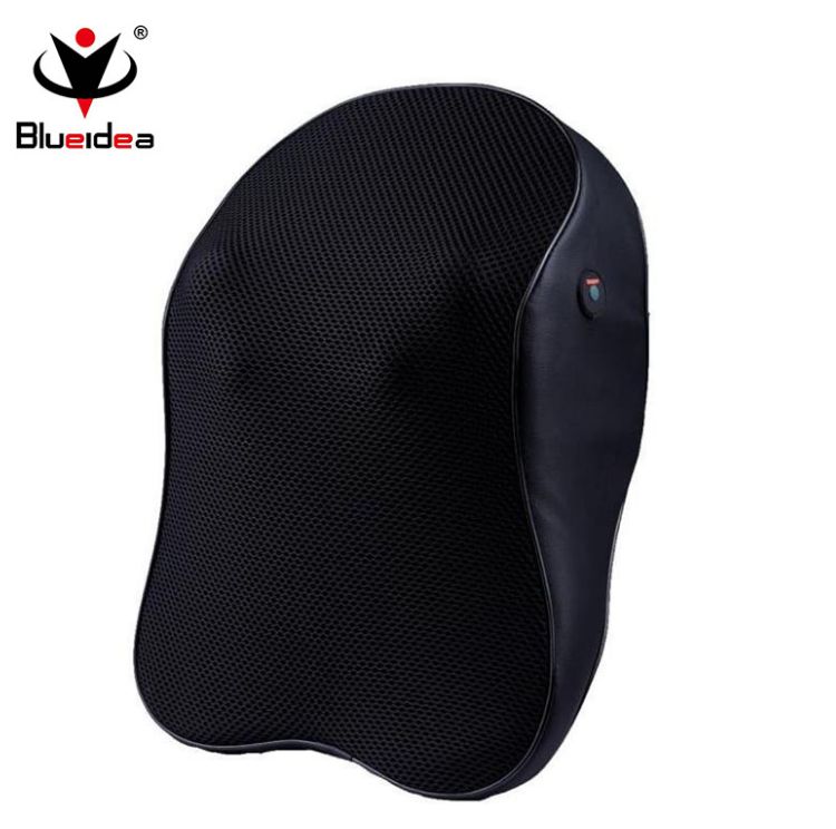 301充电式按摩靠垫按摩枕 车用家用振动热敷颈椎电动按摩器详情图1