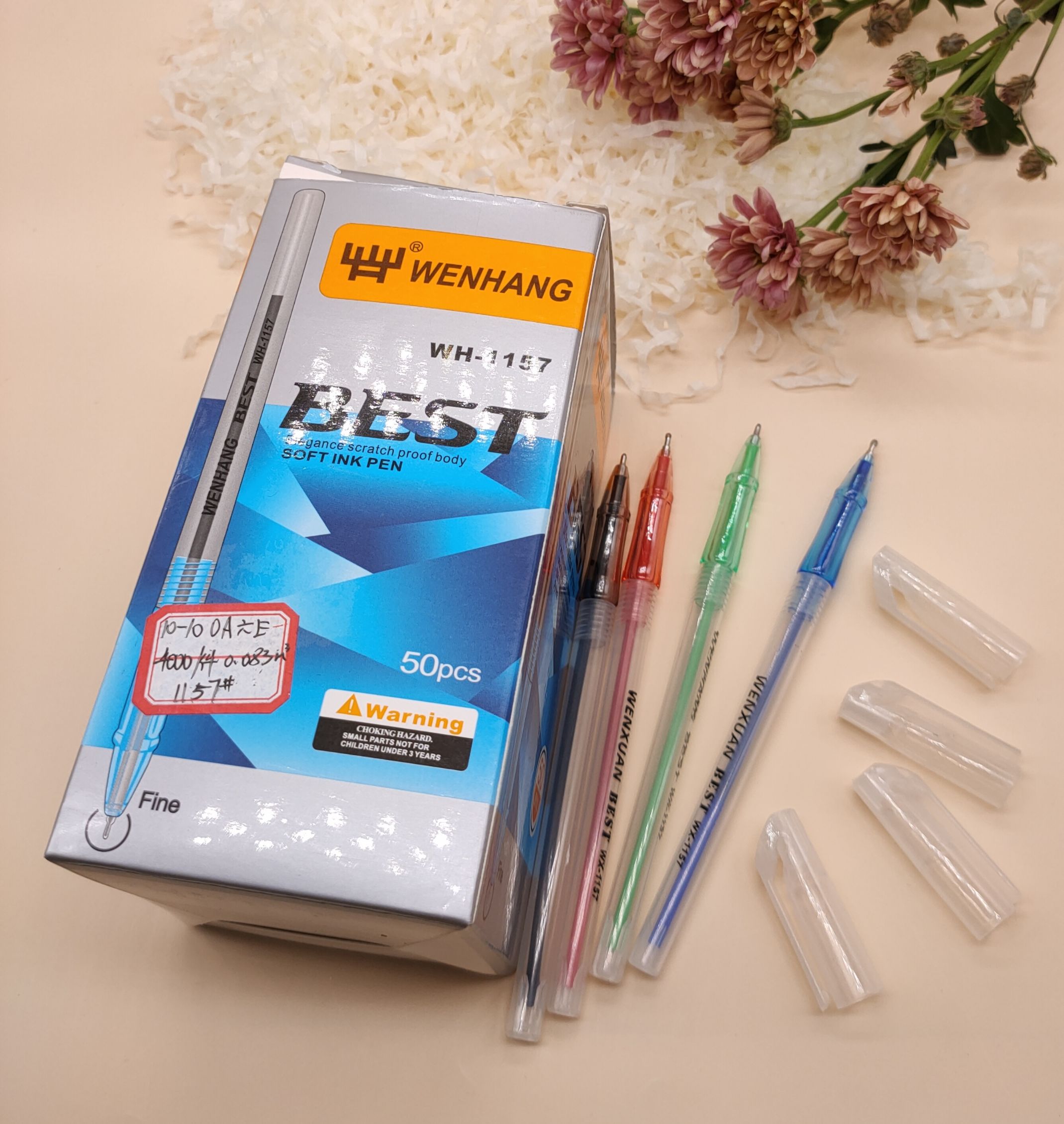 Classic ballpoint ballpoint office pen smooth middle oil pen anti - leakage ink anti - break color details Picture