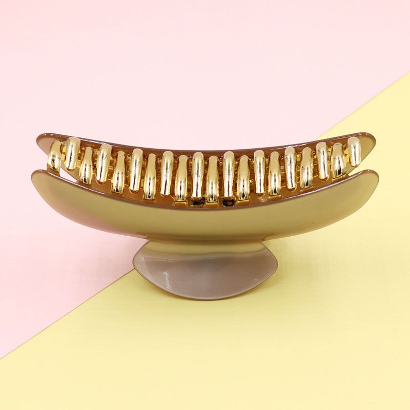 Korean Super Size Hair Clip Vertical Clip Solid Color Clip Clip Hair Hair Ponytail Clip Acrylic Hair Clip Hair Accessories Specification drawing