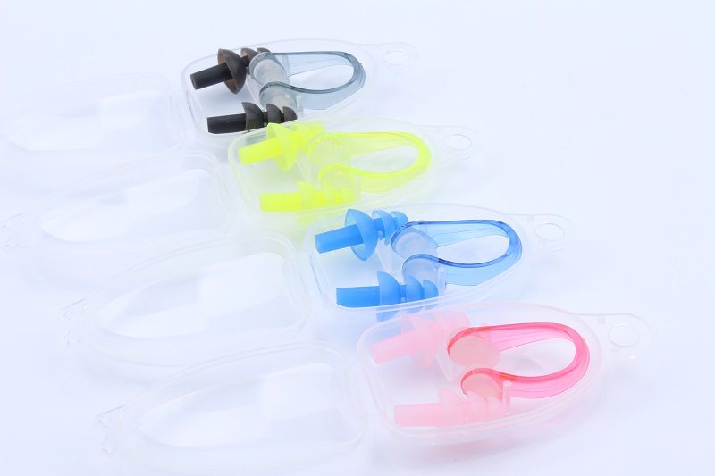 Silicone earplugs nose clip set Mushroom earplugs waterproof HN-3