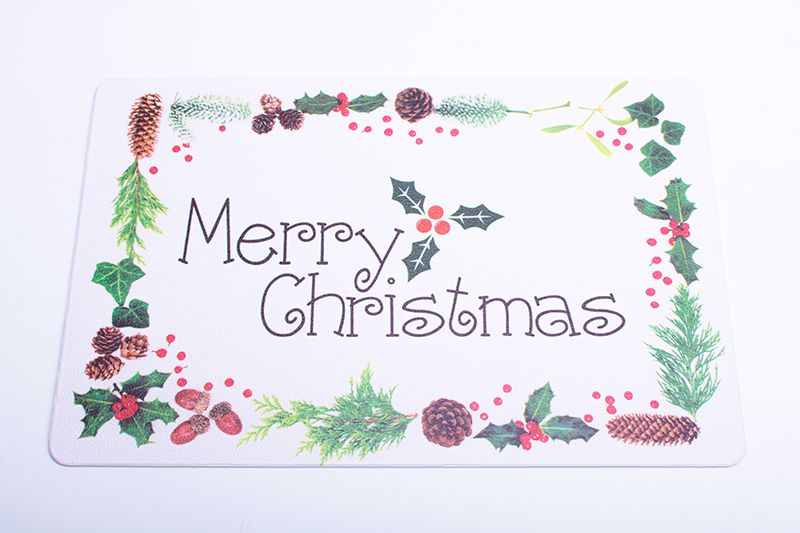 New PVC anti-slip and heat-insulating mat, European-style Western placemats, leather placemats, random patterns details Picture