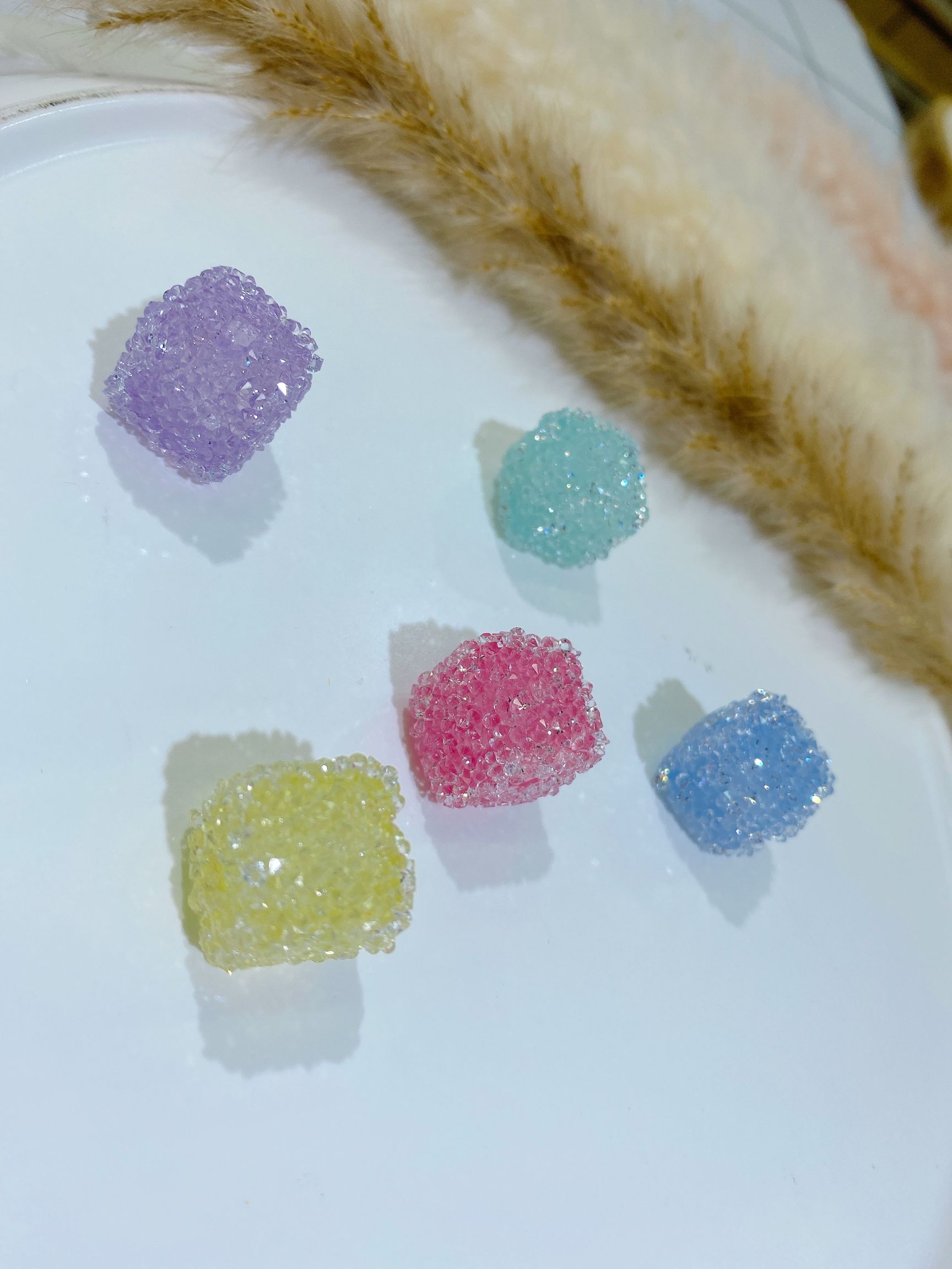 Acrylic straight hole point drilling square headline accessories