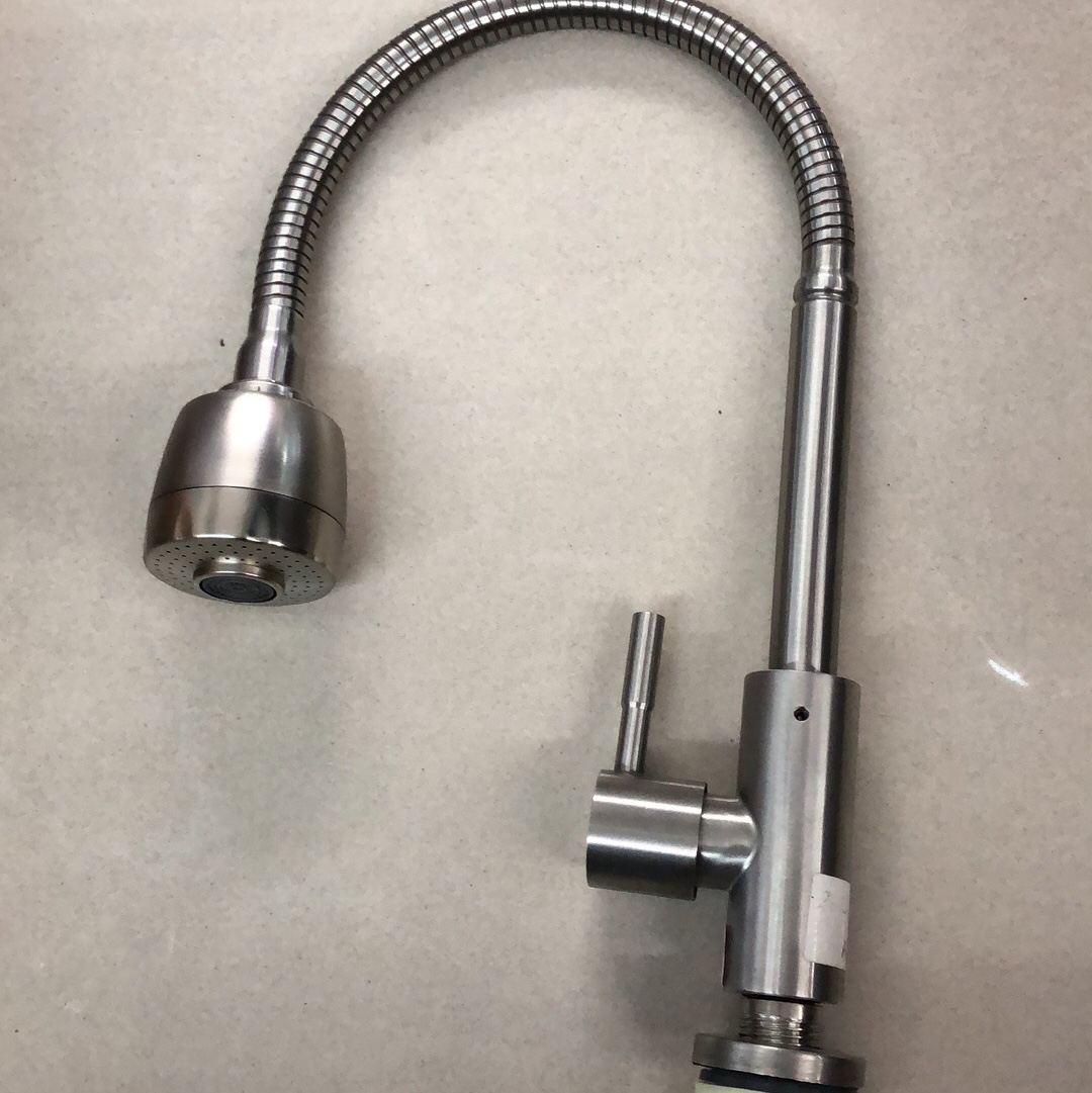 Single cold water faucet for wire drawing table