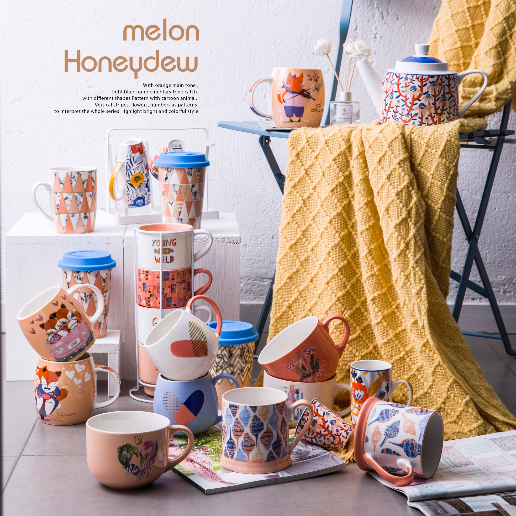 Factory direct sales and wholesale of glazed and decked ceramic coffee cups detail image 1