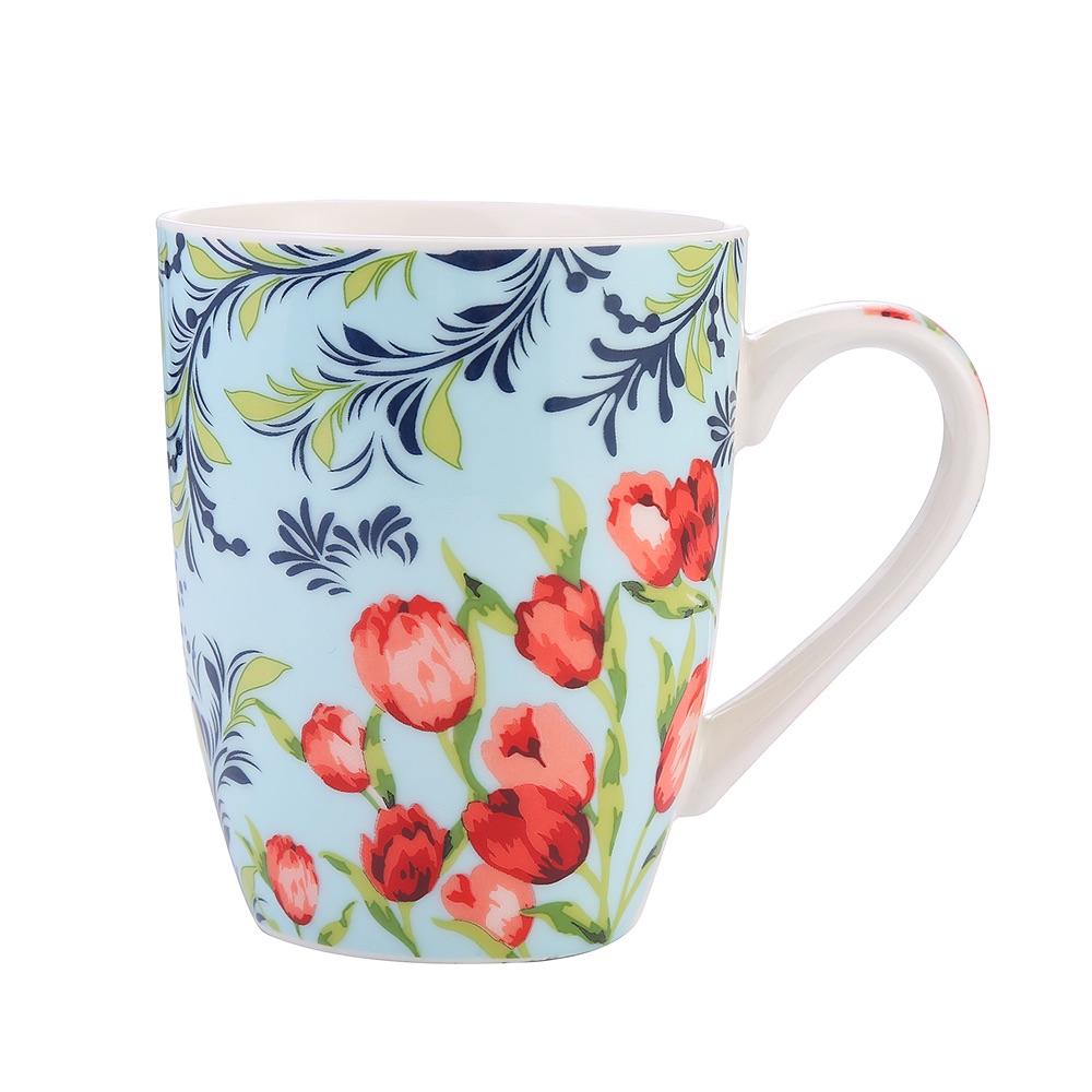 The manufacturer wholesales ceramic cup decals and floral series mugs