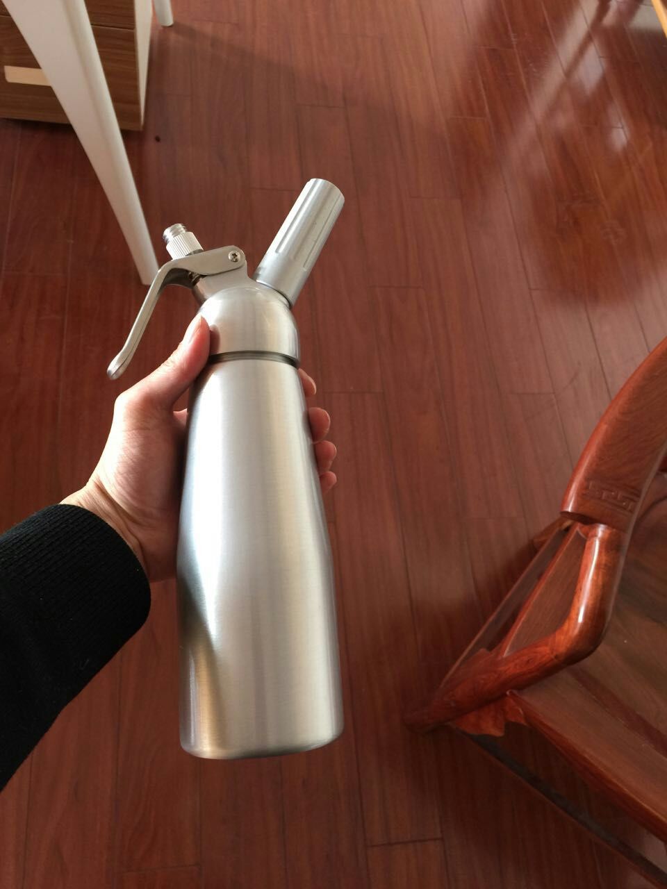 1000ml 铝头 星巴克铝制奶油枪发泡器 奶油抢