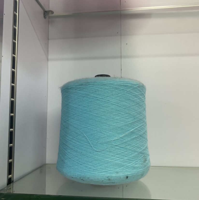 Acrylic coffee, Acrylic 28-count cashmere fine yarn, Acrylic yarn puffed yarn, acrylic sky blue