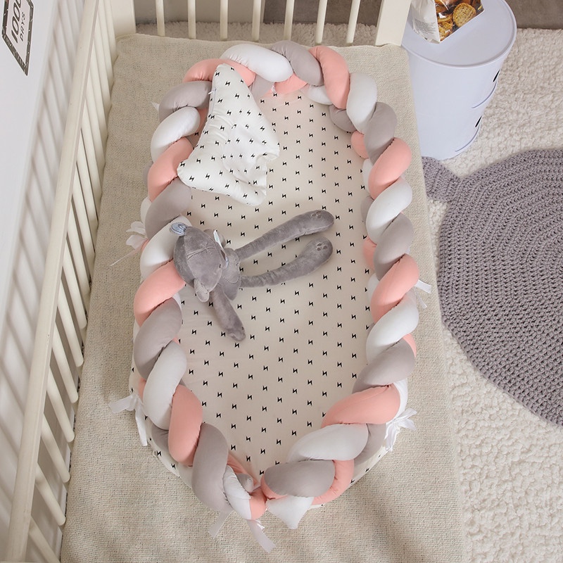 新生儿仿生床中床二件套宝宝便携式哄睡婴儿床多功能床围可拆洗批详情图3