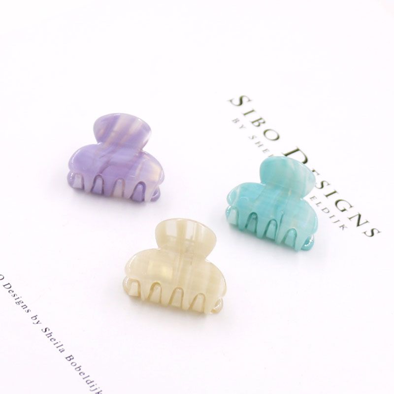 Korean Fashion Small Clip Small Hairpin Top Clip Hairpin Acetate Hair Clip Bangs Hairpin Clip Women's Side Clip Children's Specification drawing