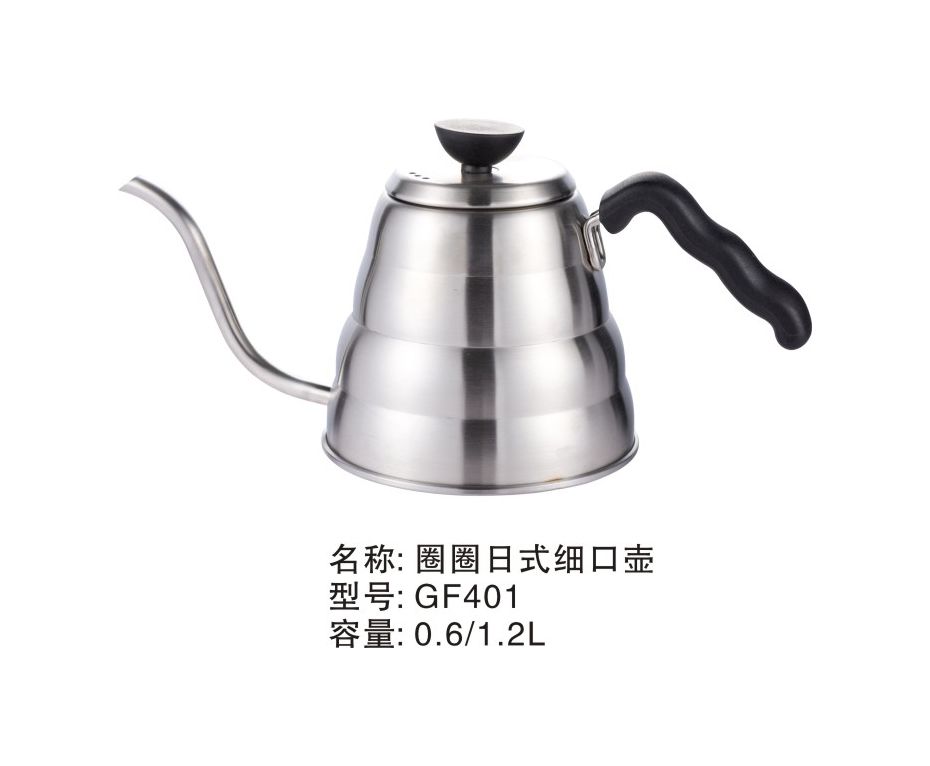 1.2L hand brewing pot with hanging ear coffee pot with thin mouth and very thin mouth pot with thick stainless steel coffee pot thumbnail