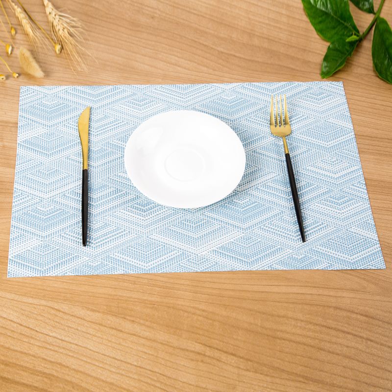 New PVC anti-slip and heat-insulating mat, European-style Western placemats, pyramid placemats detail image 3