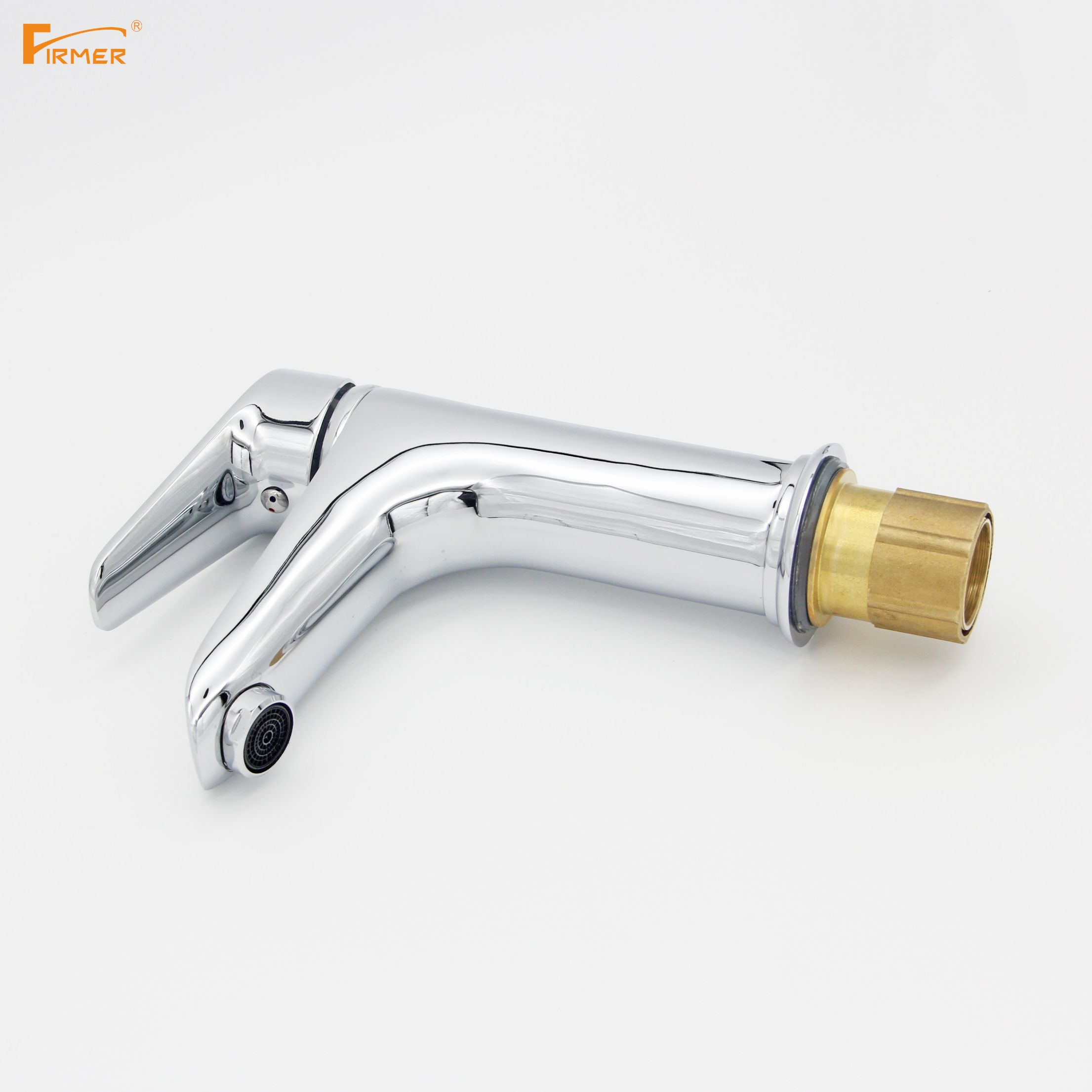 FIRMER faucet, household single-hole washbasin, face basin, splash-proof hot and cold water nozzle Specification image