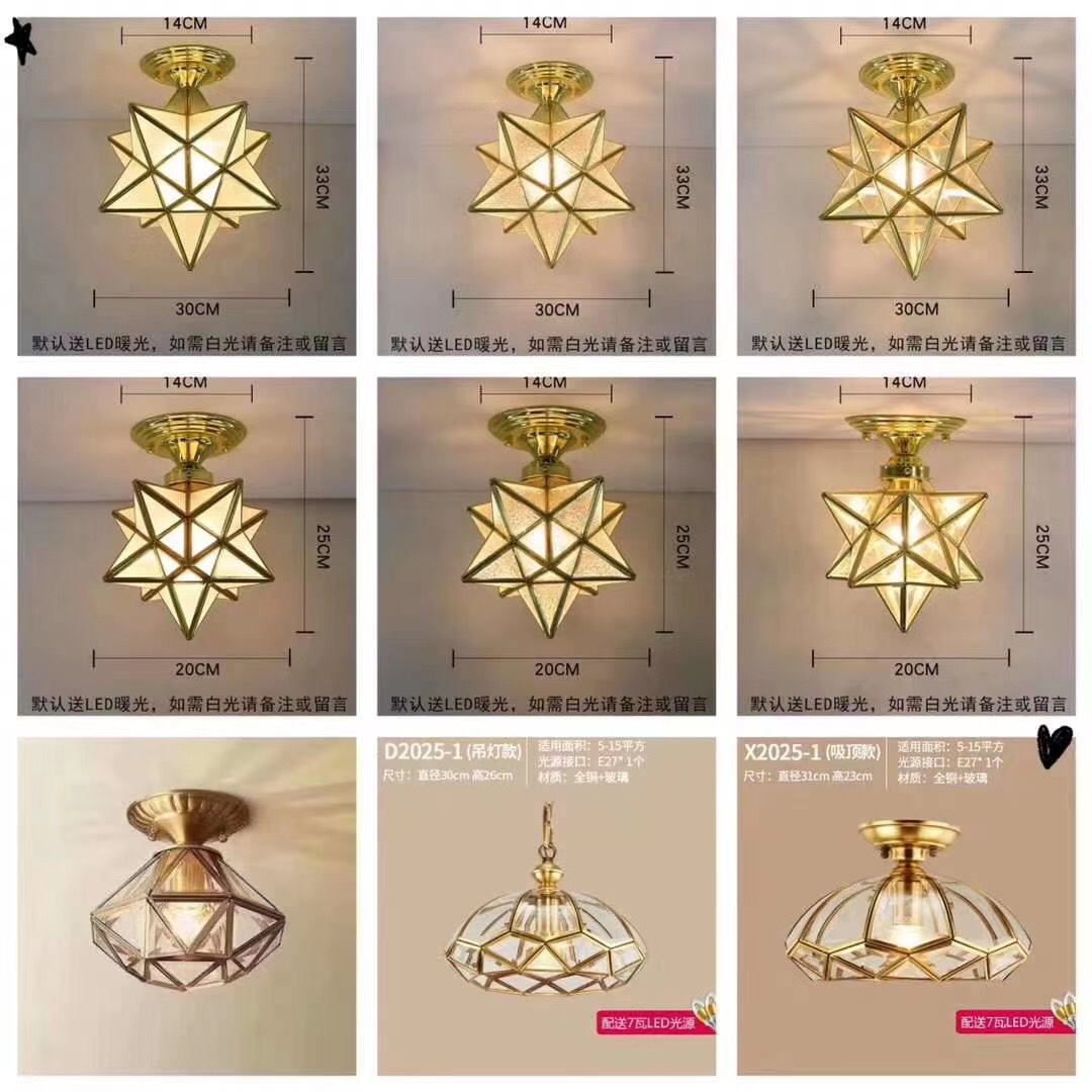 Crystal glass dining room chandelier undefined