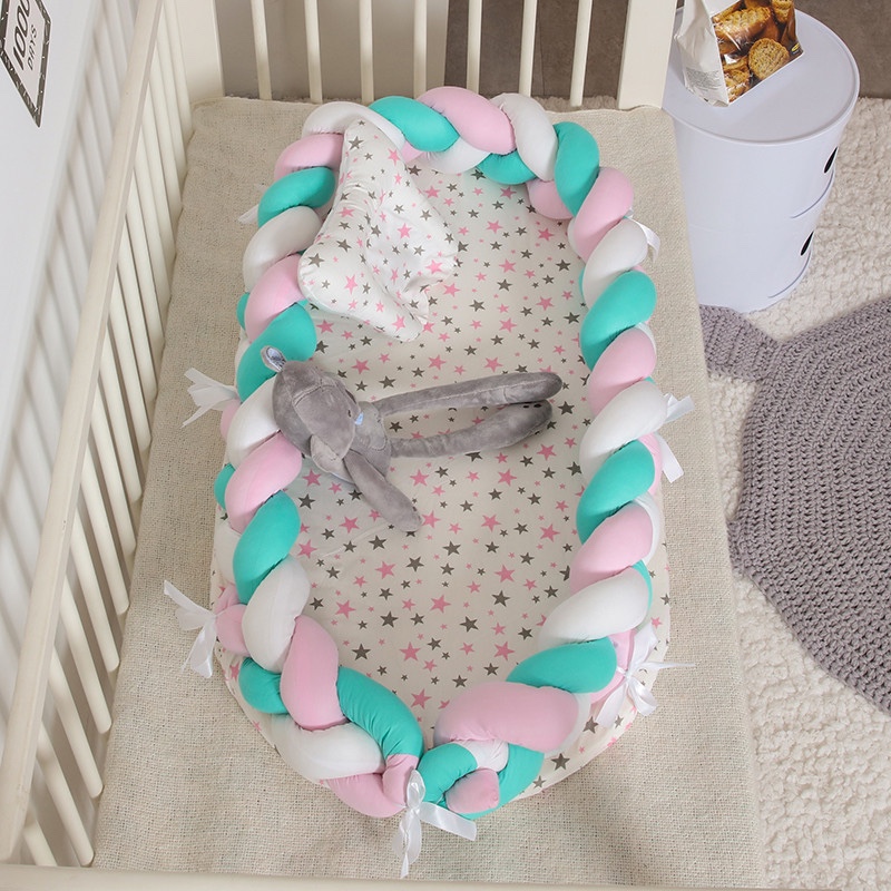新生儿仿生床中床二件套宝宝便携式哄睡婴儿床多功能床围可拆洗批详情图2