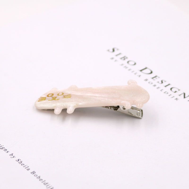 韩版少女发夹长身子猫咪鸭嘴夹炫彩星空亚克力发夹边夹刘海夹发饰详情图6