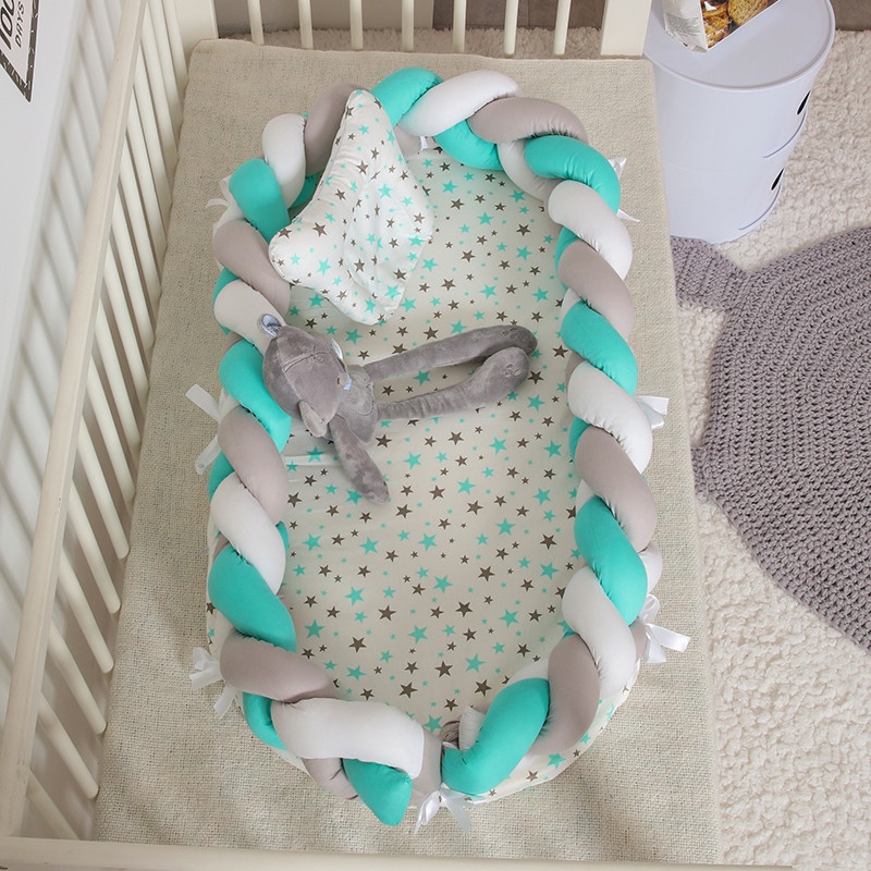 新生儿仿生床中床二件套宝宝便携式哄睡婴儿床多功能床围可拆洗批详情图4