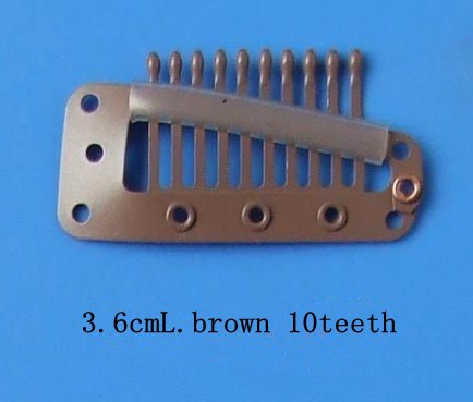 假发专用DIY3.6CM十齿水滴不生锈碳钢假发夹子接发卡子BB夹详情图10