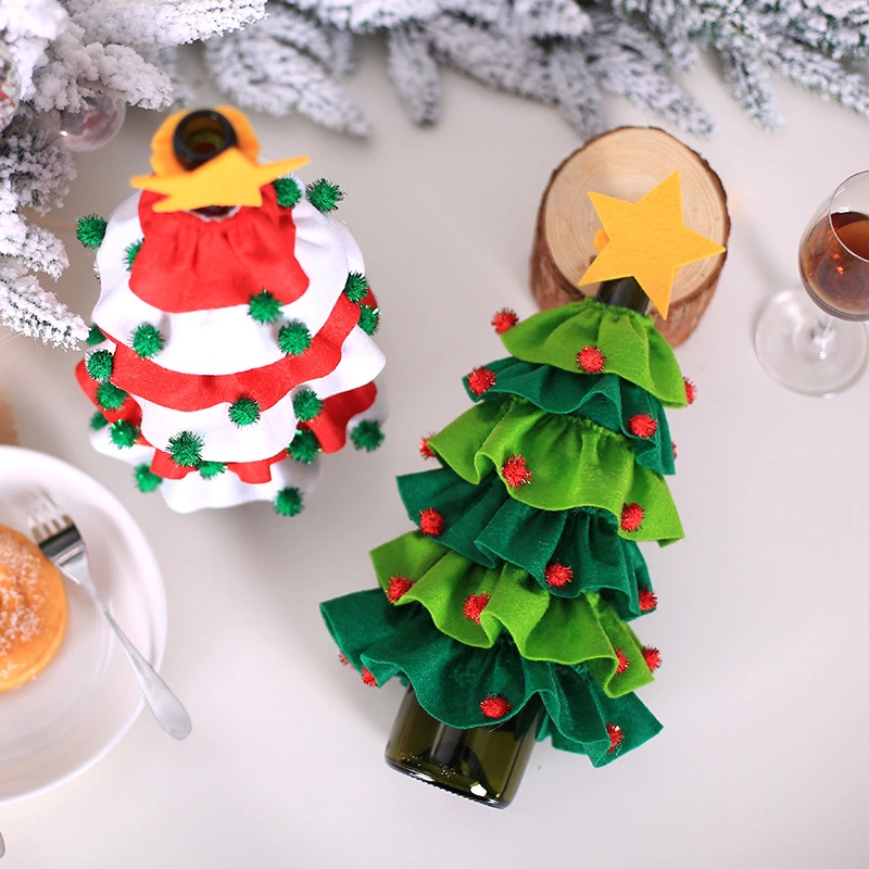 Christmas Decorations Christmas Tree Sticky Ball Five-Star Wine Bottle Set Restaurant Hotel Layout Props undefined