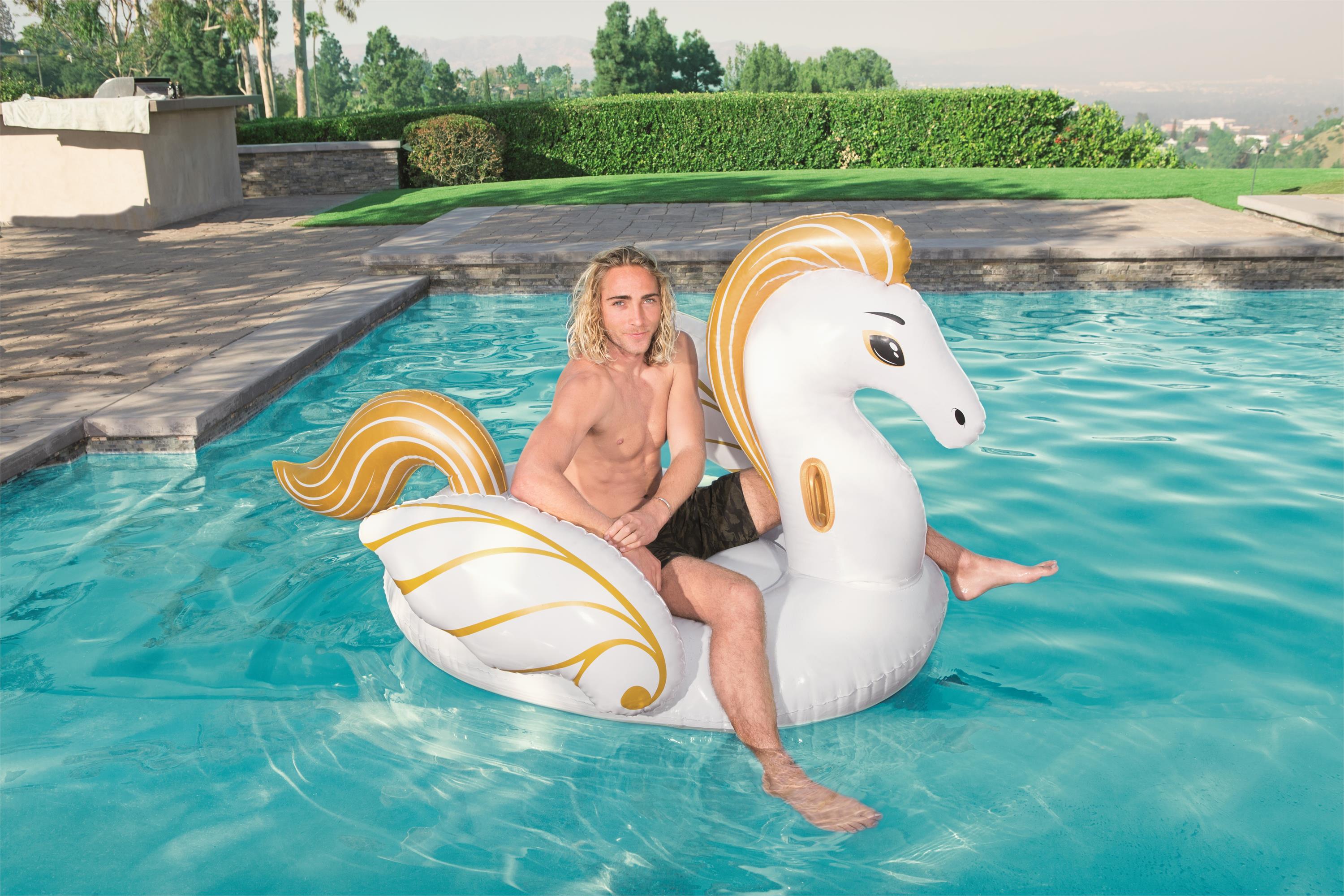 Bestway® 7'7" x 59"/2.31m x 1.50m 金色成人天马坐骑 大天马详情图2