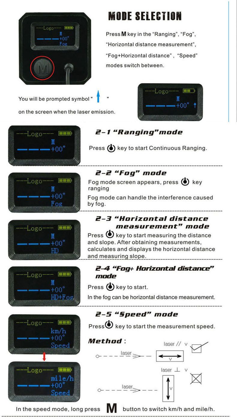 ZIYOUHU multi-functional laser rangefinder 600-meter outdoor dedicated bracket integrated measuring instrument online store agent detail image 7